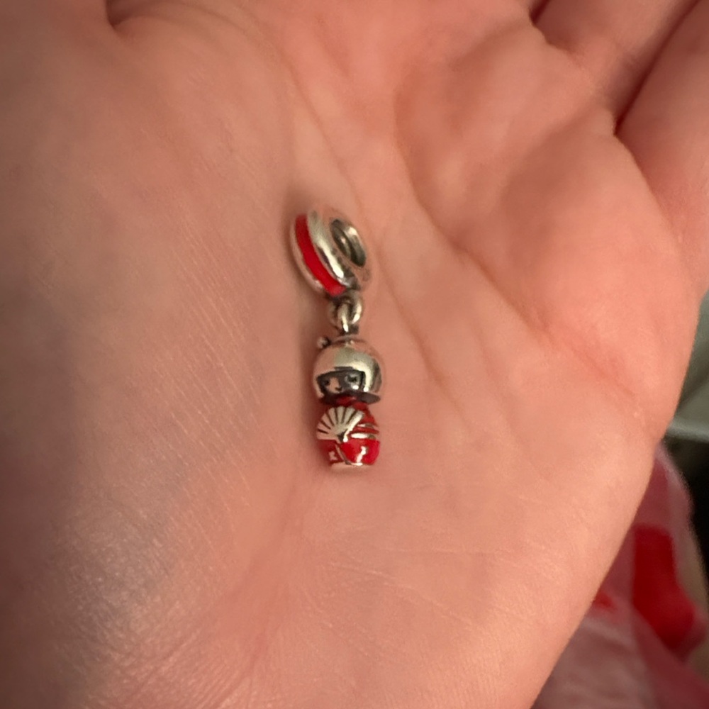 Pandora Japanese Doll Charm - RED version